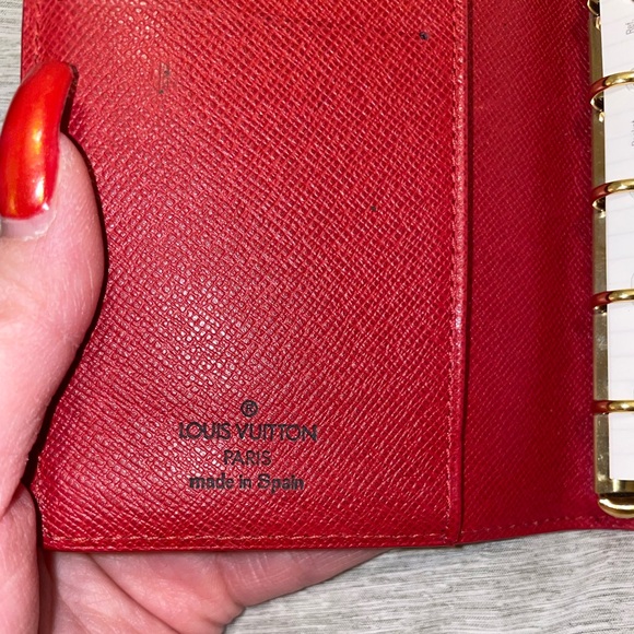 Louis Vuitton Red Epi PM Agenda - Picture 2 of 11